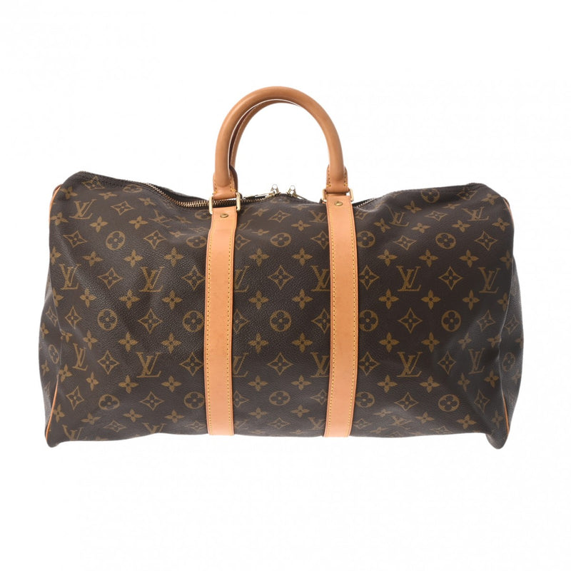 LOUIS VUITTON ルイヴィトン モノグラム キーポル 45 ブラウン M41428 ユニセックス モノグラムキャンバス ボストンバッグ ABランク 中古 銀蔵