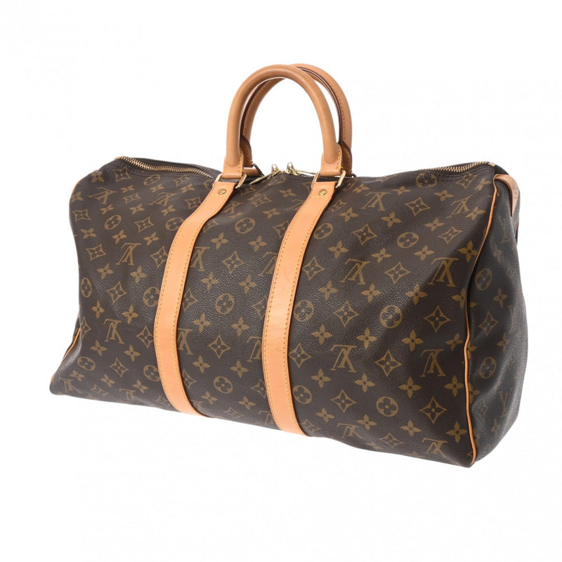 LOUIS VUITTON ルイヴィトン モノグラム キーポル 45 ブラウン M41428 ユニセックス モノグラムキャンバス ボストンバッグ ABランク 中古 銀蔵