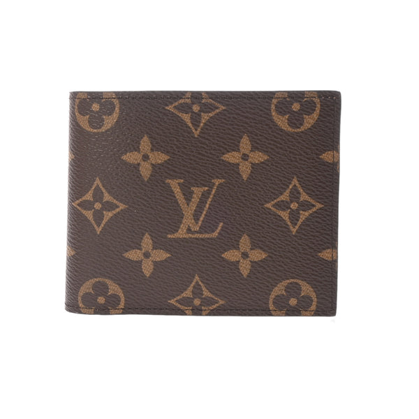 LOUIS VUITTON ルイヴィトン モノグラム ポルトフォイユ マルコ NM ブラウン M62288 メンズ モノグラムキャンバス 二つ折り財布 新同 中古 銀蔵