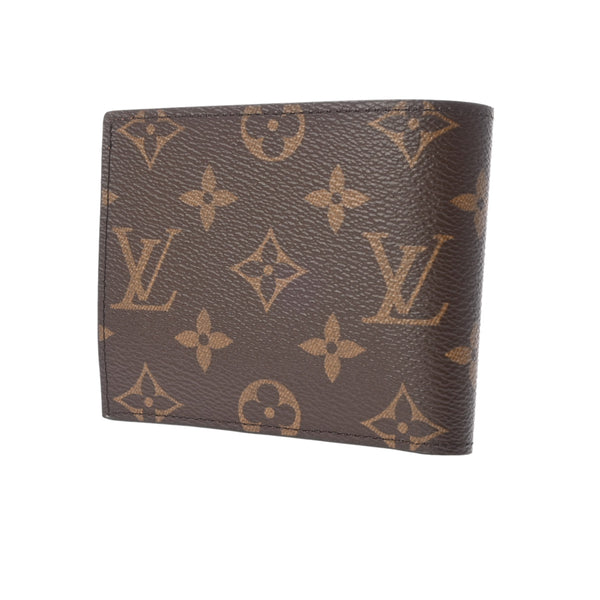 LOUIS VUITTON ルイヴィトン モノグラム ポルトフォイユ マルコ NM ブラウン M62288 メンズ モノグラムキャンバス 二つ折り財布 新同 中古 銀蔵