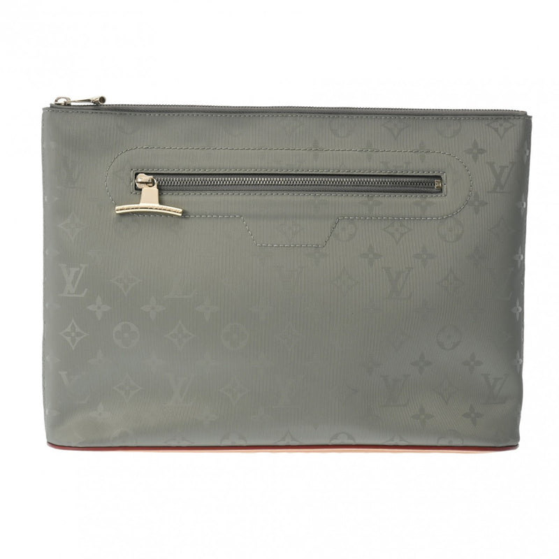 LOUIS VUITTON ルイヴィトン モノグラム チタニウム ポシェットコスモス グレー M63240 メンズ モノグラムチタニウムキャンバス クラッチバッグ ABランク 中古 銀蔵