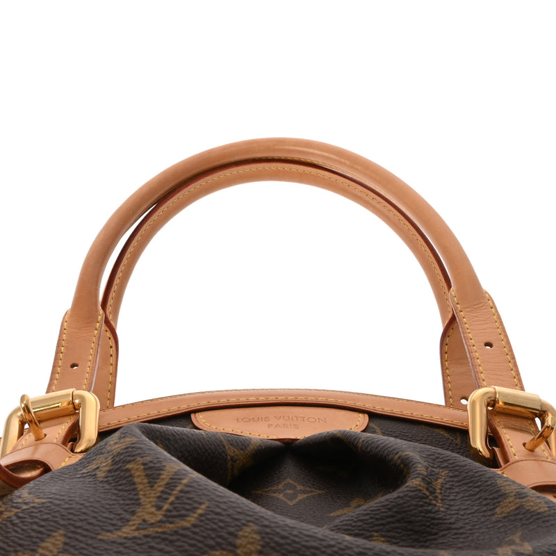 LOUIS VUITTON ルイヴィトン モノグラム ティヴォリ GM ブラウン M40144 レディース モノグラムキャンバス ハンドバッグ ABランク 中古 銀蔵