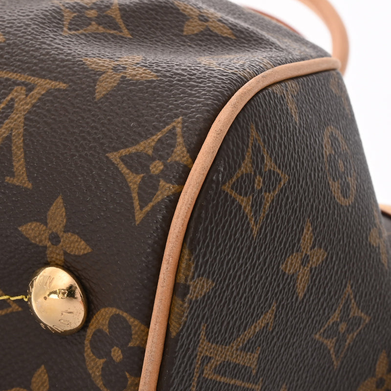 LOUIS VUITTON ルイヴィトン モノグラム ティヴォリ GM ブラウン M40144 レディース モノグラムキャンバス ハンドバッグ ABランク 中古 銀蔵