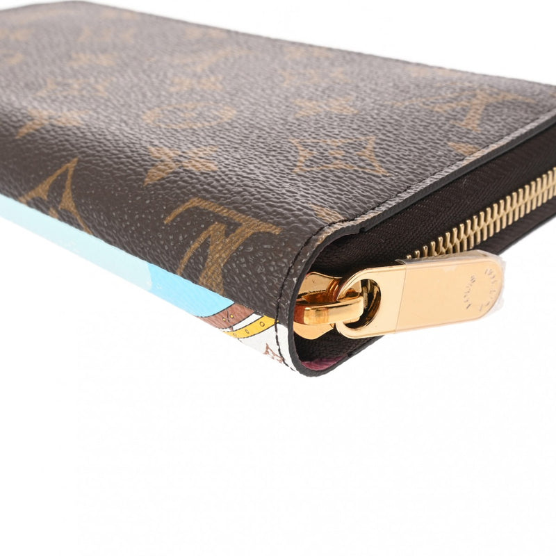 LOUIS VUITTON ルイヴィトン モノグラム ジッピーウォレット ヴィヴィエンヌ ホリデー ブラウン ピンク M82614 レディース モノグラムキャンバス 長財布 未使用 銀蔵