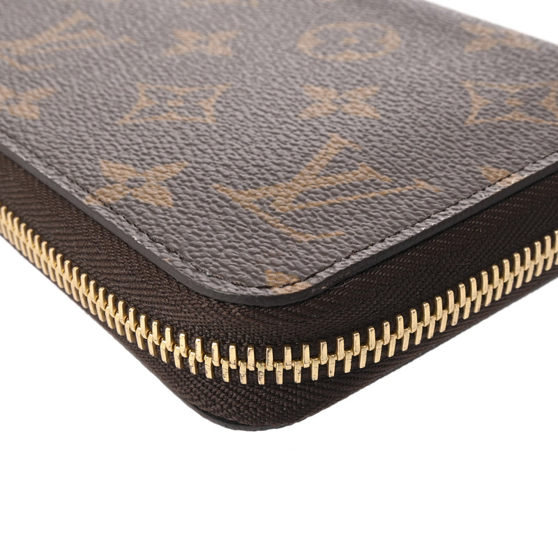 LOUIS VUITTON ルイヴィトン モノグラム ジッピーウォレット ヴィヴィエンヌ ホリデー ブラウン ピンク M82614 レディース モノグラムキャンバス 長財布 未使用 銀蔵