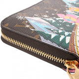 LOUIS VUITTON ルイヴィトン モノグラム ジッピーウォレット ヴィヴィエンヌ ホリデー ブラウン ピンク M82614 レディース モノグラムキャンバス 長財布 未使用 銀蔵