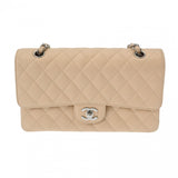 CHANEL シャネル マトラッセ チェーンショルダー Wフラップ 25cm ベージュ A01112 レディース キャビアスキン ショルダーバッグ Aランク 中古 銀蔵