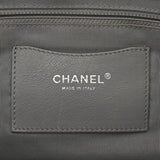 CHANEL シャネル チェーントートバッグ ブラック レディース カーフ ショルダーバッグ ABランク 中古 銀蔵