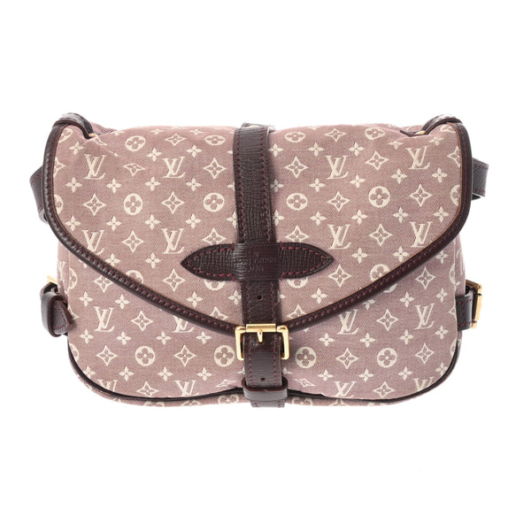 LOUIS VUITTON ルイヴィトン ソミュール PM セピア M40669 レディース モノグラムイディールキャンバス ショルダーバッグ ABランク 中古 銀蔵