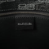 BALENCIAGA バレンシアガ スモールショッパー BBシグネチャー ブラウン レディース PVC ハンドバッグ 新同 中古 銀蔵