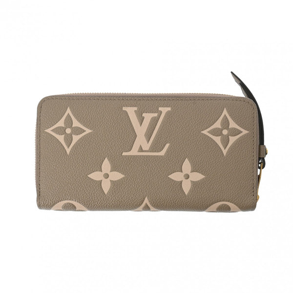 LOUIS VUITTON ルイヴィトン モノグラムアンプラント ジッピーウォレット トゥルトレール/クレーム M69794 レディース レザー 長財布 Aランク 中古 銀蔵