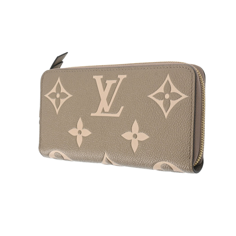 LOUIS VUITTON ルイヴィトン モノグラムアンプラント ジッピーウォレット トゥルトレール/クレーム M69794 レディース レザー 長財布 Aランク 中古 銀蔵