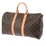 LOUIS VUITTON ルイヴィトン モノグラム キーポル バンドリエール 45 2WAY ブラウン M41418 ユニセックス モノグラムキャンバス ボストンバッグ Aランク 中古 銀蔵