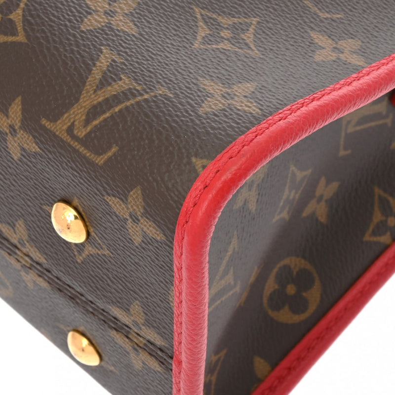 LOUIS VUITTON ルイヴィトン モノグラム ポパンクール PM 2WAY ルージュ M43433 レディース モノグラムキャンバス ハンドバッグ Aランク 中古 銀蔵