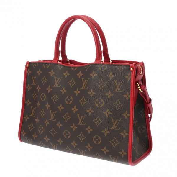 LOUIS VUITTON ルイヴィトン モノグラム ポパンクール PM 2WAY ルージュ M43433 レディース モノグラムキャンバス ハンドバッグ Aランク 中古 銀蔵