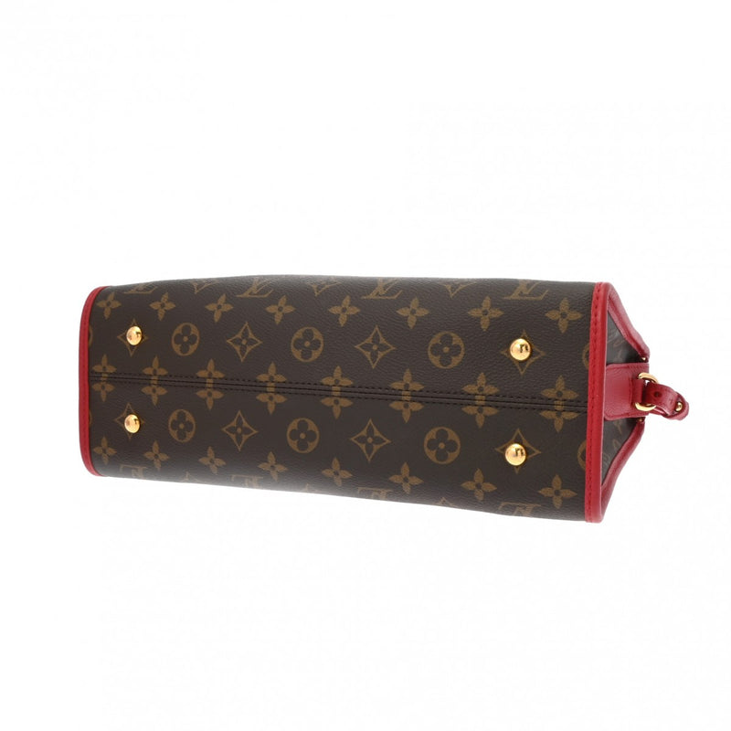 LOUIS VUITTON ルイヴィトン モノグラム ポパンクール PM 2WAY ルージュ M43433 レディース モノグラムキャンバス ハンドバッグ Aランク 中古 銀蔵