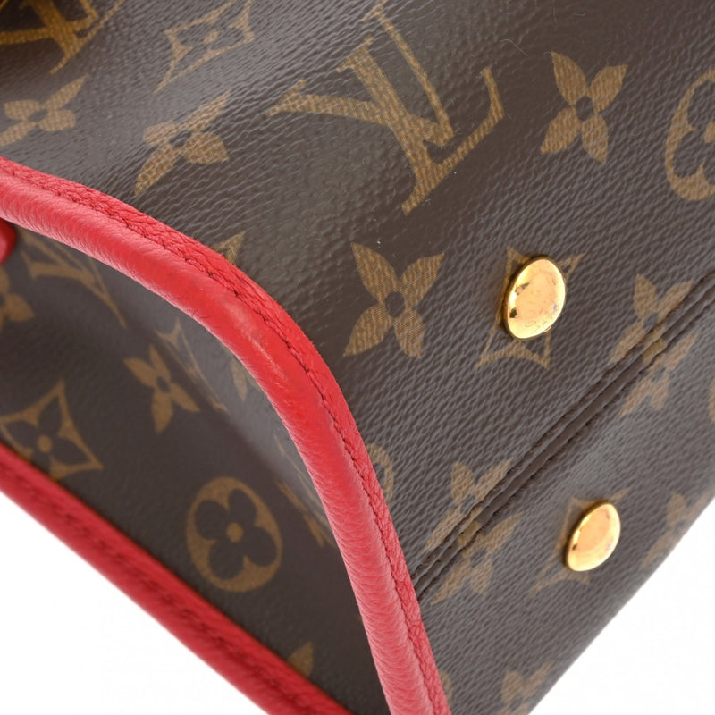 LOUIS VUITTON ルイヴィトン モノグラム ポパンクール PM 2WAY ルージュ M43433 レディース モノグラムキャンバス ハンドバッグ Aランク 中古 銀蔵