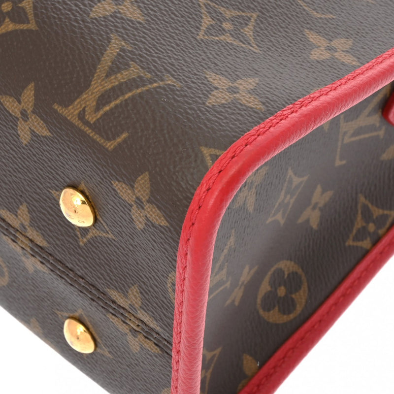 LOUIS VUITTON ルイヴィトン モノグラム ポパンクール PM 2WAY ルージュ M43433 レディース モノグラムキャンバス ハンドバッグ Aランク 中古 銀蔵