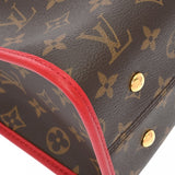 LOUIS VUITTON ルイヴィトン モノグラム ポパンクール PM 2WAY ルージュ M43433 レディース モノグラムキャンバス ハンドバッグ Aランク 中古 銀蔵