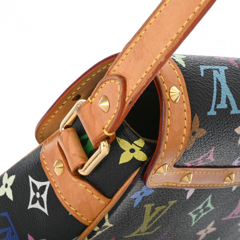 LOUIS VUITTON ルイヴィトン マルチカラー ソローニュ ノワール M92639 レディース モノグラムマルチカラー ショルダーバッグ Bランク 中古 銀蔵