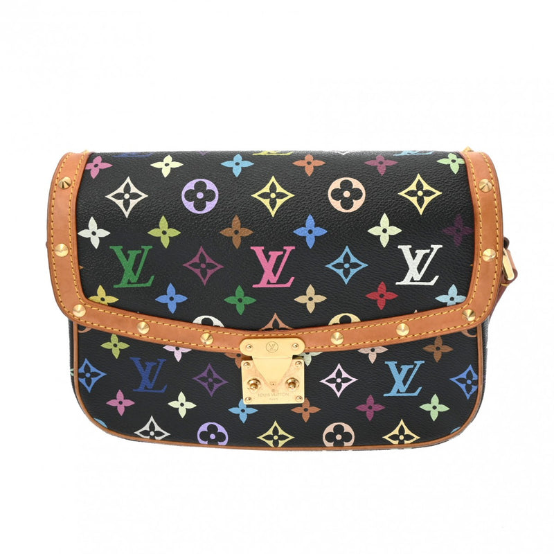 LOUIS VUITTON ルイヴィトン マルチカラー ソローニュ ノワール M92639 レディース モノグラムマルチカラー ショルダーバッグ Bランク 中古 銀蔵