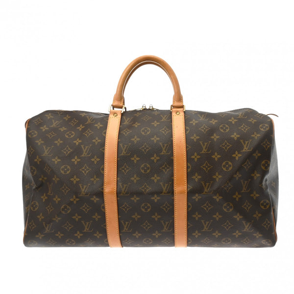 LOUIS VUITTON ルイヴィトン モノグラム キーポル 50 ブラウン M41426 ユニセックス モノグラムキャンバス ボストンバッグ ABランク 中古 銀蔵