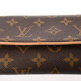 LOUIS VUITTON ルイヴィトン モノグラム ポシェットツイン PM ブラウン M51854 レディース モノグラムキャンバス ショルダーバッグ Aランク 中古 銀蔵