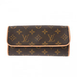 LOUIS VUITTON ルイヴィトン モノグラム ポシェットツイン PM ブラウン M51854 レディース モノグラムキャンバス ショルダーバッグ Aランク 中古 銀蔵