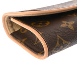 LOUIS VUITTON ルイヴィトン モノグラム ポシェットツイン PM ブラウン M51854 レディース モノグラムキャンバス ショルダーバッグ Aランク 中古 銀蔵