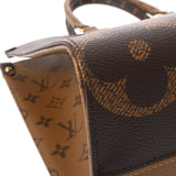 LOUIS VUITTON ルイヴィトン モノグラムジャイアント オンザゴー MM 2WAYトート ブラウン M45321 レディース モノグラムキャンバス ハンドバッグ Aランク 中古 銀蔵