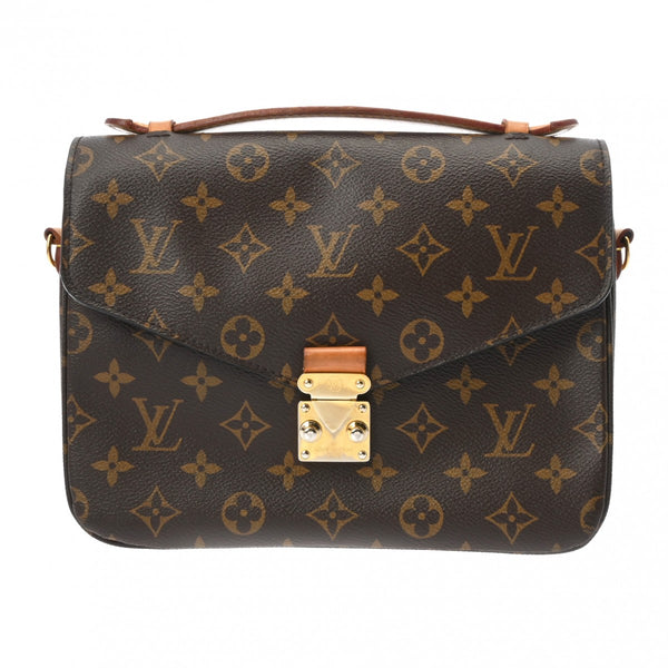 LOUIS VUITTON ルイヴィトン モノグラム ポシェットメティス MM 2WAY ブラウン M44875 レディース モノグラムキャンバス ハンドバッグ Bランク 中古 銀蔵