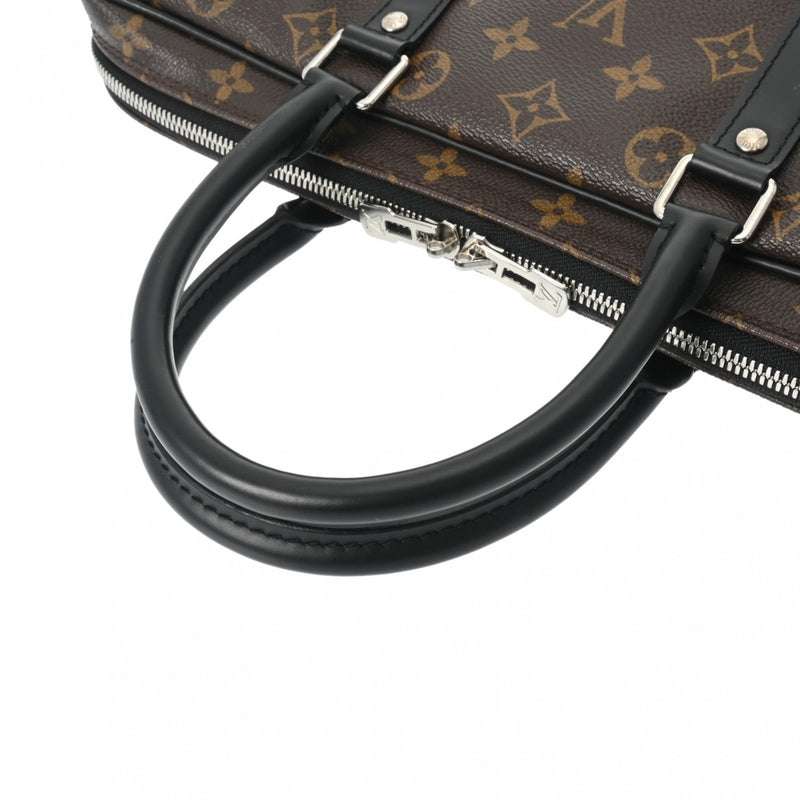 LOUIS VUITTON ルイヴィトン モノグラム マカサー PDV PM ポルトドキュマン ヴォワヤージュ  ブラウン M52005 メンズ モノグラムキャンバス ビジネスバッグ Aランク 中古 銀蔵