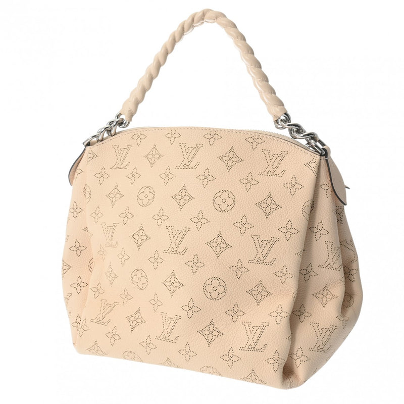 LOUIS VUITTON ルイヴィトン モノグラム マヒナ バビロンチェーン BB 2WAY クレーム M51767 レディース マヒナレザー ハンドバッグ Aランク 中古 銀蔵