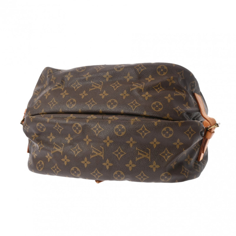 LOUIS VUITTON ルイヴィトン モノグラム ソミュール 35 ブラウン M42254 レディース モノグラムキャンバス ショルダーバッグ Bランク 中古 銀蔵