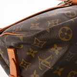 LOUIS VUITTON ルイヴィトン モノグラム ソミュール 35 ブラウン M42254 レディース モノグラムキャンバス ショルダーバッグ Bランク 中古 銀蔵