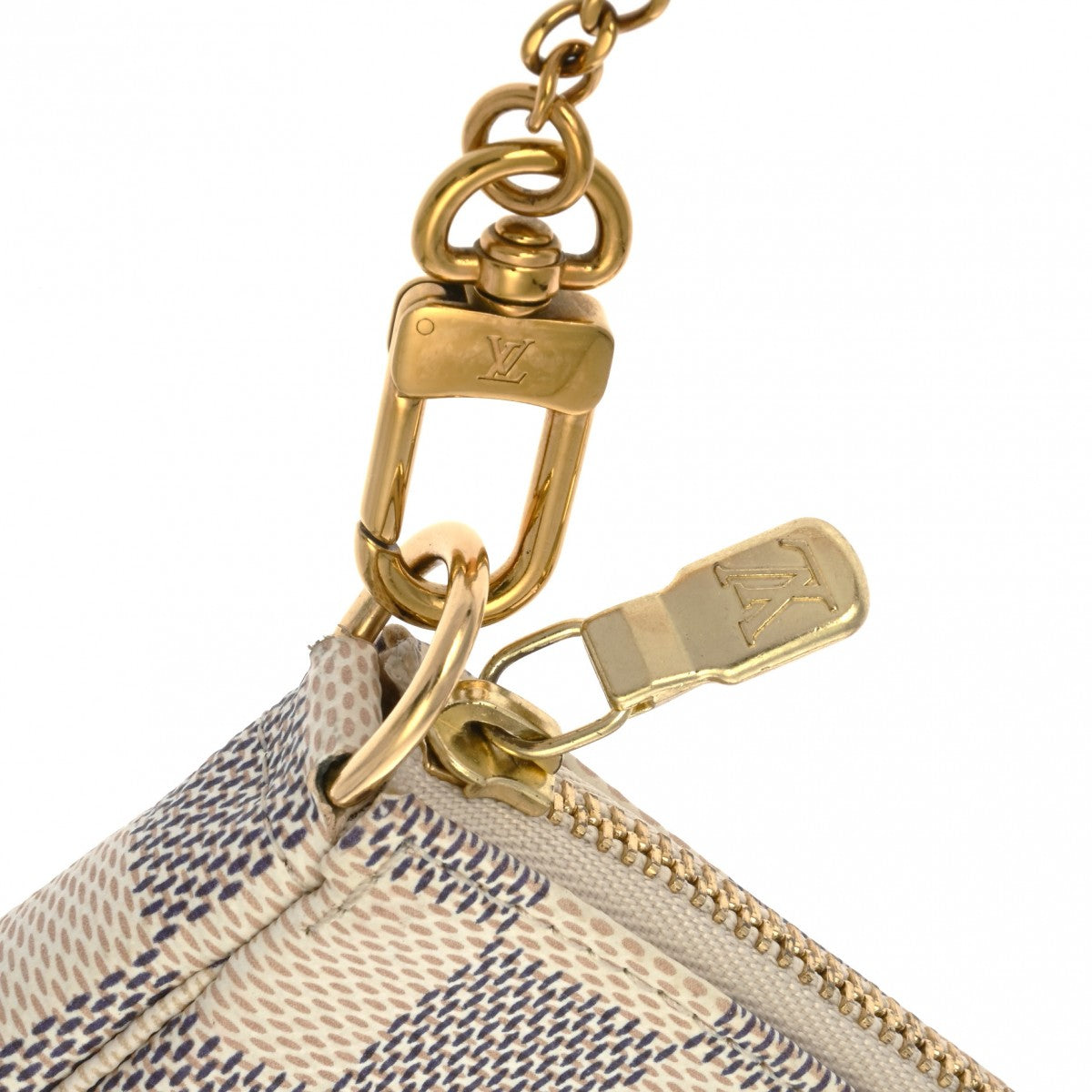 ルイヴィトン ミニ ポシェット アクセソワール 43022 ホワイト