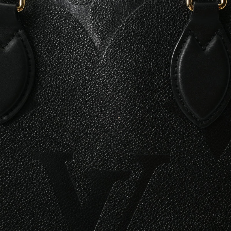 LOUIS VUITTON ルイヴィトン モノグラムアンプラント オンザゴー MM 2WAY ノワール M45595 レディース レザー トートバッグ ABランク 中古 銀蔵