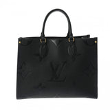 LOUIS VUITTON ルイヴィトン モノグラムアンプラント オンザゴー MM 2WAY ノワール M45595 レディース レザー トートバッグ ABランク 中古 銀蔵