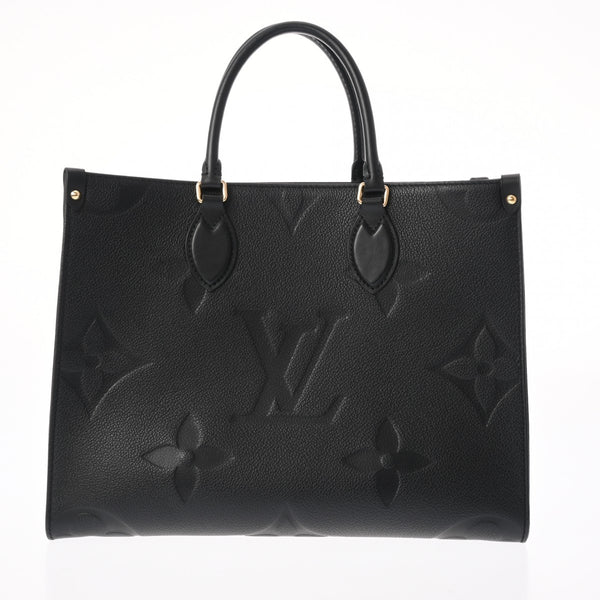 LOUIS VUITTON ルイヴィトン モノグラムアンプラント オンザゴー MM 2WAY ノワール M45595 レディース レザー トートバッグ Aランク 中古 銀蔵