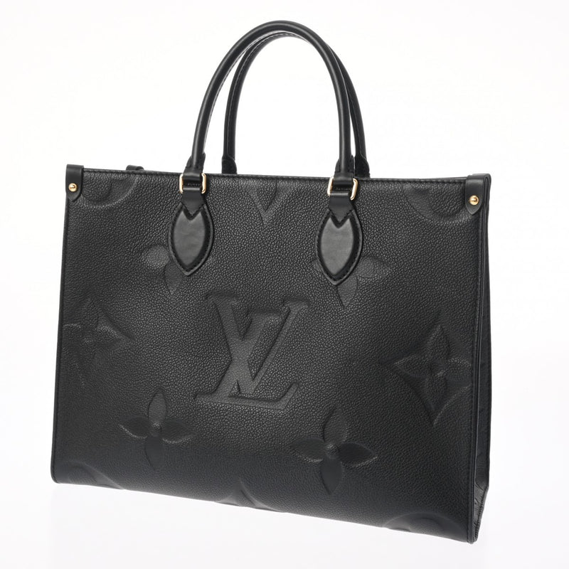 LOUIS VUITTON ルイヴィトン モノグラムアンプラント オンザゴー MM 2WAY ノワール M45595 レディース レザー トートバッグ Aランク 中古 銀蔵