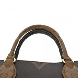 LOUIS VUITTON ルイヴィトン モノグラムジャイアント オンザゴー MM 2WAYトート ブラウン M45321 レディース モノグラムキャンバス ハンドバッグ Aランク 中古 銀蔵