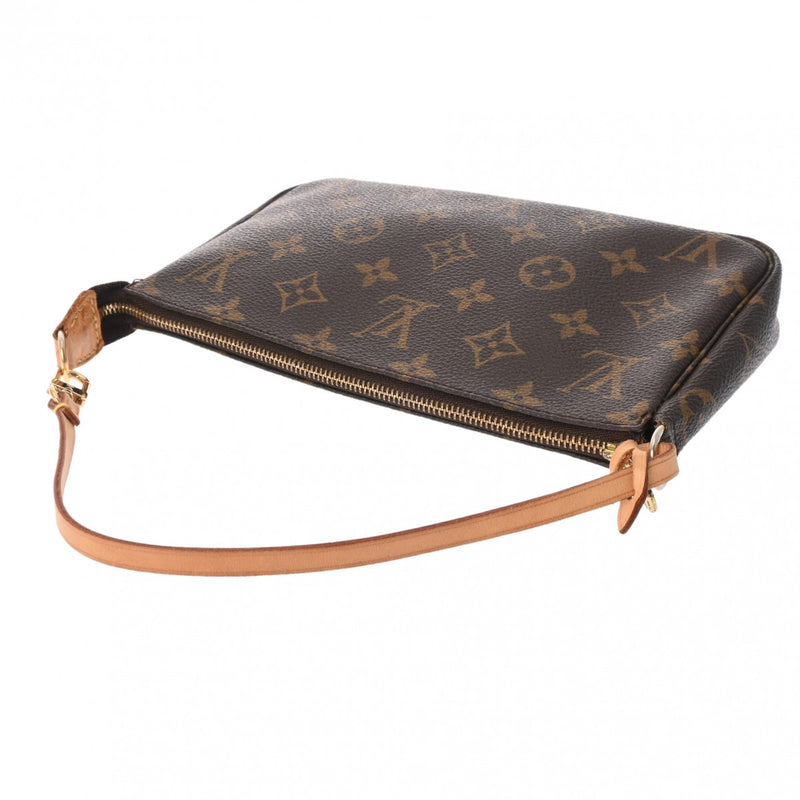 LOUIS VUITTON ルイヴィトン モノグラム ポシェット アクセソワール ブラウン M51980 レディース モノグラムキャンバス アクセサリーポーチ ABランク 中古 銀蔵