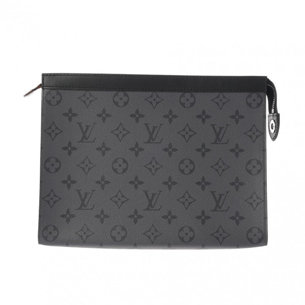 LOUIS VUITTON ルイヴィトン モノグラムエクリプス リバース ポシェット ヴォワヤージュ グレー M69535 メンズ モノグラムキャンバス クラッチバッグ Aランク 中古 銀蔵