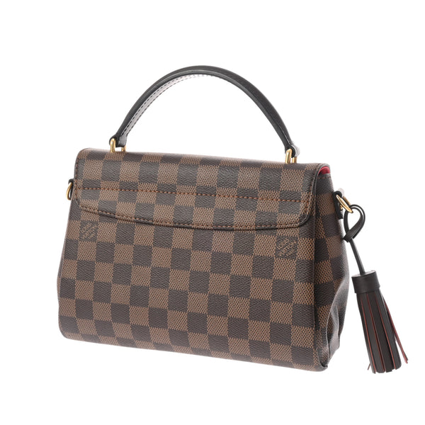 LOUIS VUITTON ルイヴィトン ダミエ クロワゼット 2WAY ブラウン N53000 レディース ダミエキャンバス ハンドバッグ Aランク 中古 銀蔵