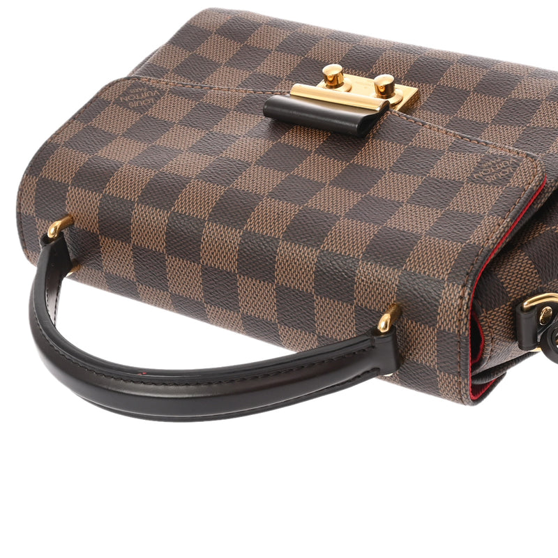 LOUIS VUITTON ルイヴィトン ダミエ クロワゼット 2WAY ブラウン N53000 レディース ダミエキャンバス ハンドバッグ Aランク 中古 銀蔵