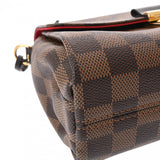 LOUIS VUITTON ルイヴィトン ダミエ クロワゼット 2WAY ブラウン N53000 レディース ダミエキャンバス ハンドバッグ Aランク 中古 銀蔵