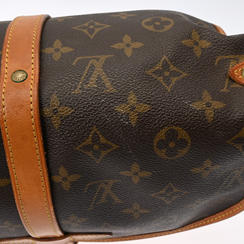 LOUIS VUITTON ルイヴィトン モノグラム ソミュール 30 ブラウン M42256 レディース モノグラムキャンバス ショルダーバッグ Bランク 中古 銀蔵