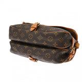 LOUIS VUITTON ルイヴィトン モノグラム ソミュール 30 ブラウン M42256 レディース モノグラムキャンバス ショルダーバッグ Bランク 中古 銀蔵