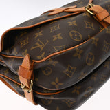 LOUIS VUITTON ルイヴィトン モノグラム ソミュール 30 ブラウン M42256 レディース モノグラムキャンバス ショルダーバッグ Bランク 中古 銀蔵