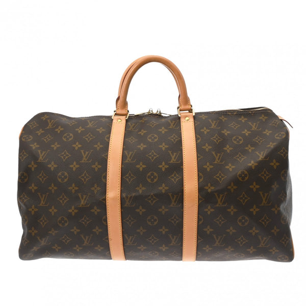 LOUIS VUITTON ルイヴィトン モノグラム キーポル 50 ブラウン M41426 ユニセックス モノグラムキャンバス ボストンバッグ Bランク 中古 銀蔵